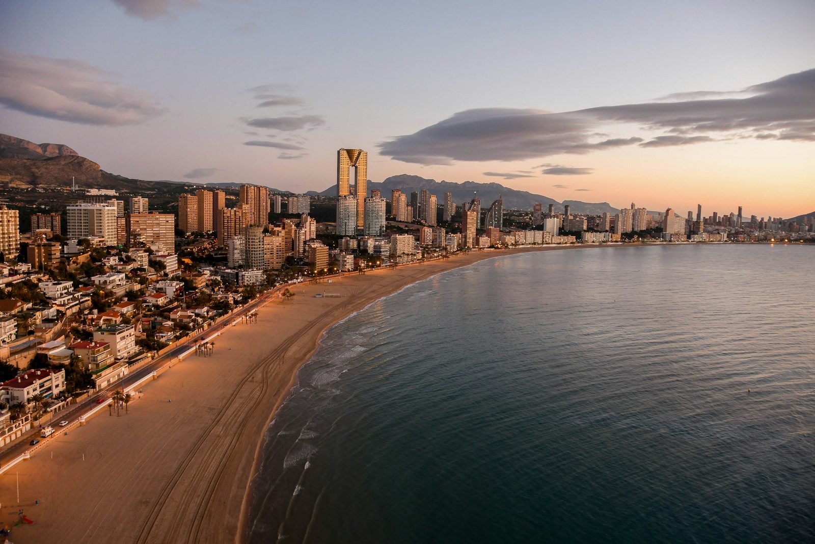 Vista de la bahía de Benidorm