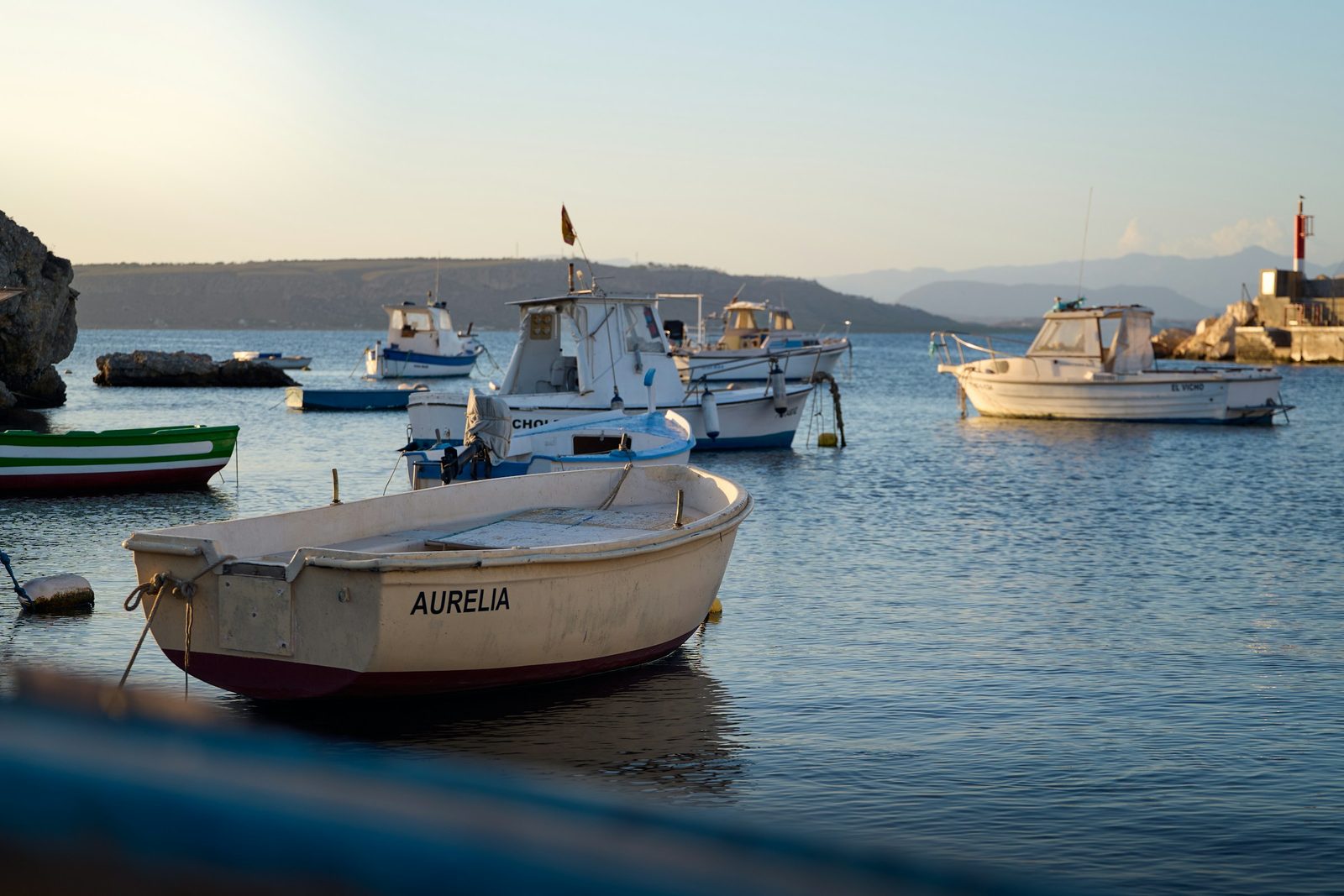 Barcas en el puerto de Santa Pola